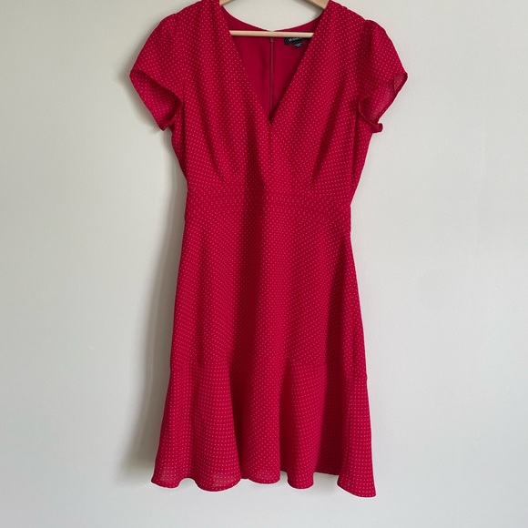 Small le chateau Polk a dot red dress - Picture 2 of 4